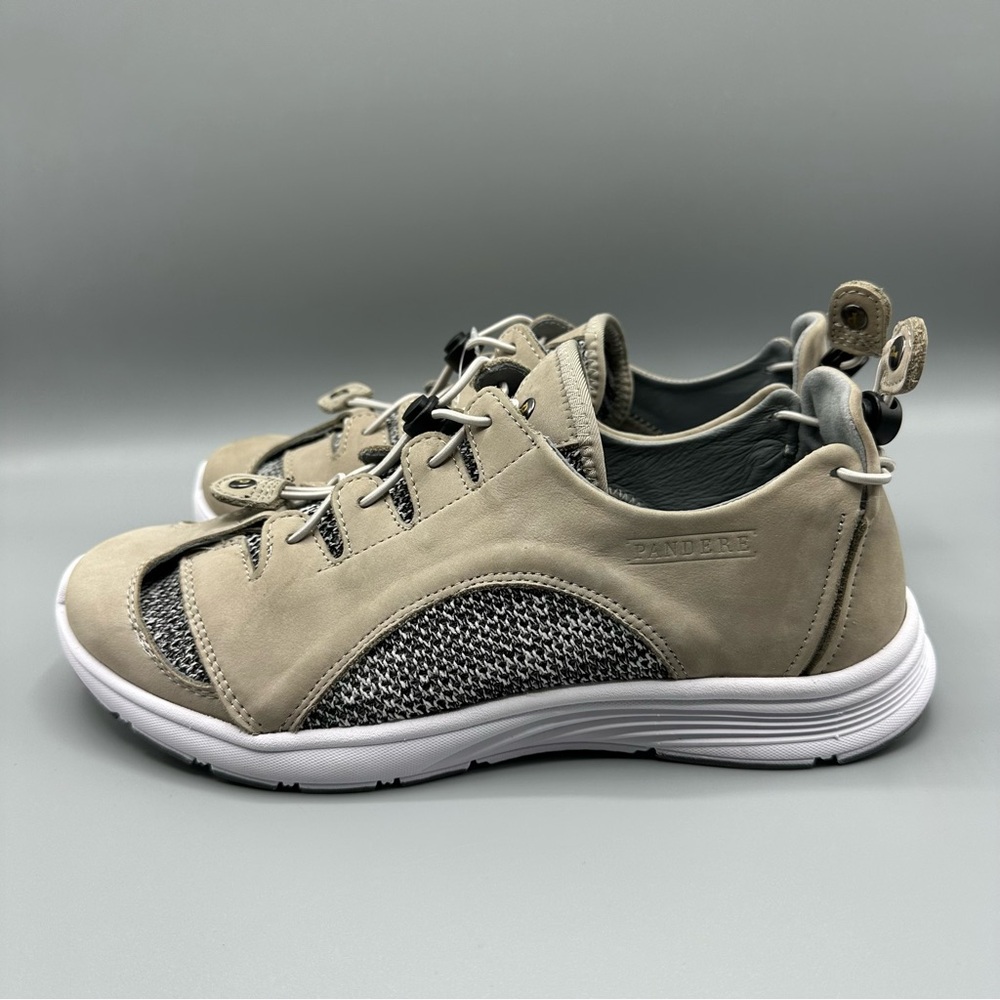 Pandere Leather & cloth Barista Hiking Comfort Shoes Beige Nubuck Women’s Sz 11